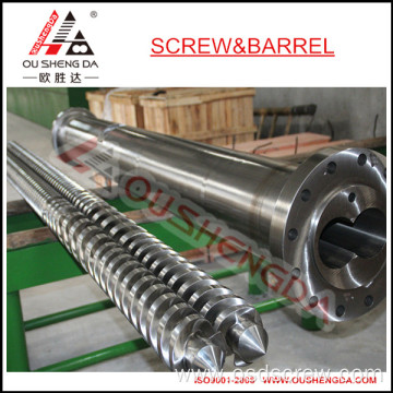 parallel twin screw barrel for PVC granules pelletizing masterbatch pipe mikrosan Rollepaal Kabra KET Windsor Weber